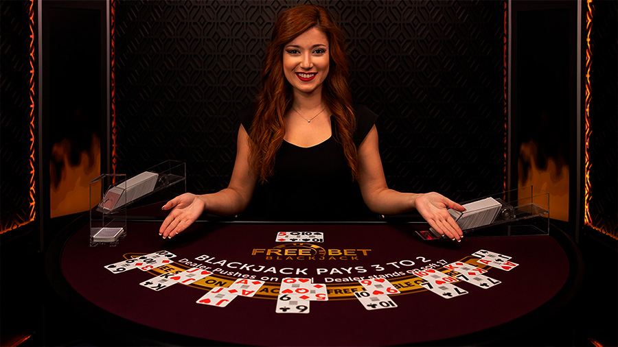 Blackjack with live dealer